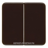 Berker Клавиши цвет: коричневый, с блеском Влагозащищенный скрытый монтаж IP44