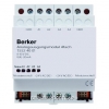 Berker Выходной аналоговый 4-х канальный модульREG цвет: светло-серый instabus KNX/EIB
