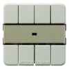 Berker Клавишный сенсор "Комфорт" с полем для надписей, 4-канальный цвет: белый, с блеском Modul 2