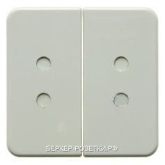 Berker Прикручивающиеся клавиши цвет: белый, с блеском Влагозащищенный скрытый монтаж IP44