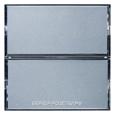 Berker Клавишный сенсор "Комфорт" с полем для надписей, 2-канальный  Berker B.1/B.3/B.7 Glas