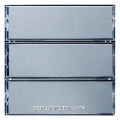 Berker Клавишный сенсор с полем для надписей, 3-канальный  Berker B.1/B.3/B.7 Glas