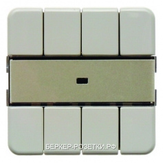 Berker Клавишный сенсор световых сцен "Комфорт" с полем для надписей цвет: белый, с блеском Modul 2