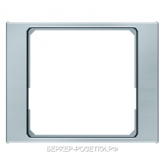 Berker Переходная рамка для центральной панели 50 x 50 мм цвет: стальной, лак Berker K.5