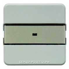 Berker Клавишный сенсор "Комфорт" с полем для надписей, 1-канальный цвет: белый, с блеском Modul 2