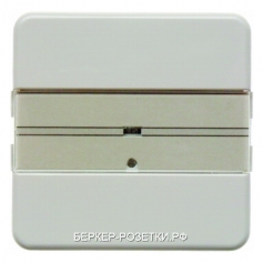 Berker Клавишный сенсор с полем для надписей, 1-канальный цвет: белый, с блеском Modul 2
