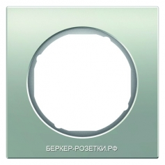 Berker Рамка R.3, 1-местная, алюминий, цвет: полярная белезна