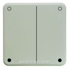 Светорегулятор нажимной 400Вт, цвет Белый, с блеском, Berker MODUL 2