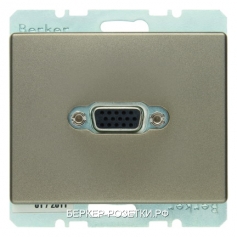 Berker BMO VGA-PCB AS  цвет: светлая бронза